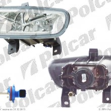 halogen, lampa przeciw mgielna przednia PEUGEOT 406 COUPE (8_), 10.1996 - 09.2005 (VALEO)