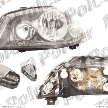 lampa przednia, reflektor wiate przednich SEAT IBIZA / CORDOBA (6L), 02.2002 - 05.2006 (VALEO)