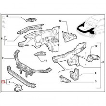 BELKA POPRZECZNA FIAT PUNTO II ! zam.46844370 PRZEDNIA
