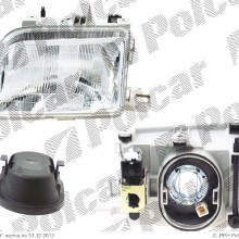 lampa przednia, reflektor wiate przednich RENAULT CLIO I (B57/C57), 05.1990 - 09.1998 (TYC)