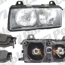 lampa przednia, reflektor wiate przednich BMW 3 (E36), 12.1990 - 03.2000 (ZKW)