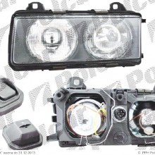 lampa przednia, reflektor wiate przednich BMW 3 (E36), 12.1990 - 03.2000 (DJ AUTO)