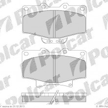 Klocki hamulcowe (4szt. komplet) TOYOTA 4 RUNNER (_N130), 08.1987 - 03.1996 (DELPHI)