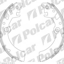 Szczki hamulcowe (komplet) SUZUKI WAGON R+ (EM), 10.1997 - 05.2000 (DELPHI)