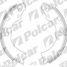 Szczki hamulcowe (komplet) NISSAN SUNNY I coupe (B11), 03.1982 - 08.1990 (DELPHI)