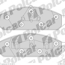 Klocki hamulcowe (4szt. komplet) CHRYSLER STRATUS (JA), 12.1995 - 04.2001 (DELPHI)