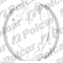 Szczki hamulcowe (komplet) CHEVROLET MATIZ, 03.2005- (DELPHI)