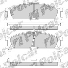 Klocki hamulcowe (4szt. komplet) SUBARU SVX (CX), 09.1992 - 12.1997 (DELPHI)