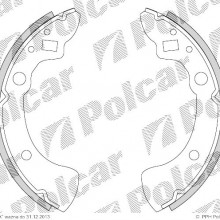 Szczki hamulcowe (komplet) MAZDA 323 II Hatchback (BD), 06.1980 - 10.1989 (DELPHI)