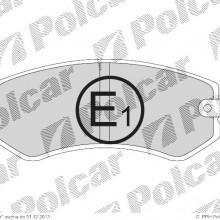 Klocki hamulcowe (4szt. komplet) NISSAN 200 SX (S14), 10.1993 - 12.1999 (POLCAR)