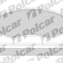 Klocki hamulcowe (4szt. komplet) NISSAN BLUEBIRD Hatchback (T72, T12), 12.1985 - 11.1992 (POLCAR)