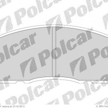 Klocki hamulcowe (4szt. komplet) MITSUBISHI CORDIA (A21_A), 10.1982 - 12.1986 (POLCAR)