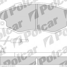 Klocki hamulcowe (4szt. komplet) RENAULT 21 kombi (K48_), 03.1986 - 08.1994 (POLCAR)