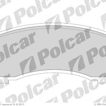 Klocki hamulcowe (4szt. komplet) NISSAN SUNNY II Hatchback (N13), 06.1986 - 10.1990 (POLCAR)