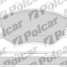 Klocki hamulcowe (4szt. komplet) FORD TRANSIT platforma / podwozie (E_ _), 08.1994 - 07.2000 (POLCAR)