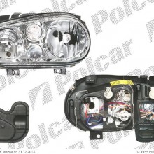 lampa przednia, reflektor wiate przednich VOLKSWAGEN GOLF CABRIOLET (1EXO), 04.1998 - 10.2003 (VALEO)