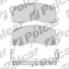 Klocki hamulcowe (4szt. komplet) MAZDA 626 III (GD), 06.1987 - 05.1992 (POLCAR)