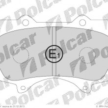 Klocki hamulcowe (4szt. komplet) TOYOTA LAND CRUISER (J12), 09.2002- (POLCAR)