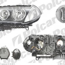 lampa przednia, reflektor wiate przednich BMW X3 (E83), 06.2003 - 11.2010 (AL)