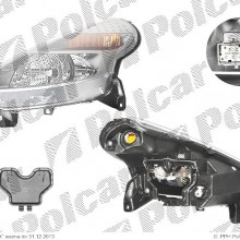 lampa przednia, reflektor wiate przednich CITROEN C3 PLURIEL (Hatchback), 09.2003 - 07.2010 (CARELLO)