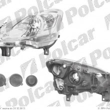 lampa przednia, reflektor wiate przednich CITROEN BERLINGO (7_), 02.2008- (VALEO)