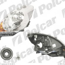 lampa przednia, reflektor wiate przednich NISSAN NOTE (E11), 04.2006 - 02.2009 (TYC)