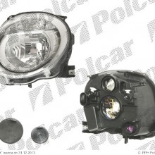 lampa przednia, reflektor wiate przednich FIAT 500 (312), 03.2007- (TYC)