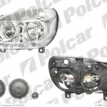 lampa przednia, reflektor wiate przednich FIAT DOBLO (119/223), 01.2006 - 01.2010 (CARELLO)