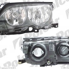 lampa przednia, reflektor wiate przednich BMW 3 (E46), Sedan / KOMBI, 10.2001 - 06.2005 (ZKW)