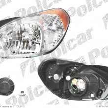 lampa przednia, reflektor wiate przednich HYUNDAI ACCENT (MC), 09.2006-