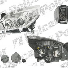 lampa przednia, reflektor wiate przednich OPEL VECTRA C, 09.2005 - 09.2008 (VALEO)