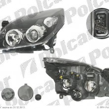 lampa przednia, reflektor wiate przednich OPEL VECTRA C, 09.2005 - 09.2008 (VALEO)