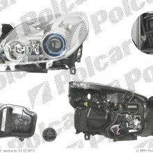 lampa przednia, reflektor wiate przednich OPEL VECTRA C, 09.2005 - 09.2008 (VALEO)