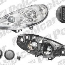 lampa przednia, reflektor wiate przednich PEUGEOT 807 (E_), 07.2002- (VALEO)