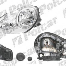 lampa przednia, reflektor wiate przednich PORSCHE CAYENNE (955), 09.2002 - 03.2010 (VALEO)