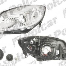 lampa przednia, reflektor wiate przednich SKODA FABIA II (5J), 03.2007 - 04.2010 (TYC)