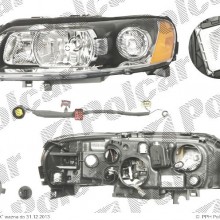 lampa przednia, reflektor wiate przednich VOLVO S60 (RS), 03.2004 - 03.2009 (VALEO)