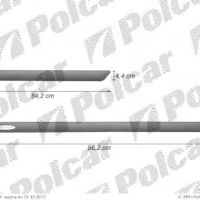 listwy boczne komplet PEUGEOT 107 (P), 09.2005-