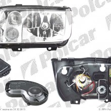 lampa przednia, reflektor wiate przednich VOLKSWAGEN BORA (1J5/1JM), 10.1998 - 11.2005 (TYC)