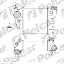 Chodnica powietrza (Intercooler) AUDI A4, (B7) Sedan / AVANT 11.2004 - /CABRIO 11.2005- ( - )