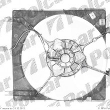 Wentylator z obudow, wspornikiem MITSUBISHI COLT / LANCER 96- ( - )