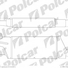 Chodnica powietrza (Intercooler) OPEL COMBO 01- ( - )