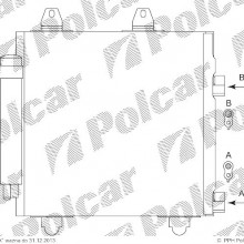 Chodnica klimatyzacji, skraplacz CITROEN C1 05- ( - )