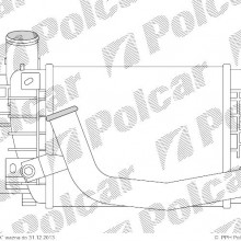 Chodnica powietrza (Intercooler) TOYOTA YARIS 05- ( - )