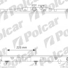 Chodnica wody TOYOTA CARINA II 83 - /87 -, CORONA 83- ( - )