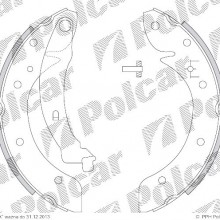 Szczki hamulcowe (komplet) PEUGEOT PARTNER nadwozie pene, 04.2008- (DELPHI)