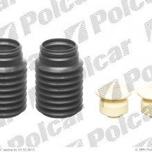 Zestaw ochrony przeciwpyowej amortyzatora, odboje VOLVO 440/460, 08.1988- (POLCAR)
