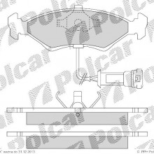 Klocki hamulcowe (4szt. komplet) FORD SIERRA (GBG, GB4), 01.1987 - 02.1993 (POLCAR)
