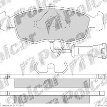 Klocki hamulcowe (4szt. komplet) FORD SIERRA hatchback (GBC, GBG), 01.1987 - 03.1993 (POLCAR)