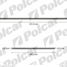 listwy boczne komplet KIA SHUMA II (FB), 01.2001 - 05.2004